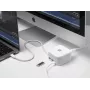 XtremeMac XWH-XCP-03 nešiojamojo kompiuterio dokavimo stotelė ir prievadų replikatorius, laidinis USB 3.2 Gen 1 (3.1 Gen 1) Type-C, balta (XWH-XCP-03)