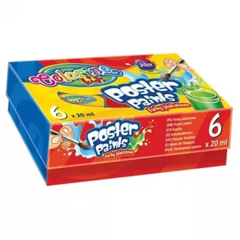 Colorino Kids Posteriniai dažai 6 spalvų 20 ml