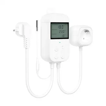 Meross MTS960HK belaidis termostatinis kištukas su LCD ekranu, baltas