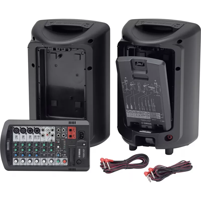 Laisvai pastatoma PA sistema YAMAHA Stagepas 400BT – 400 W, 2 krypčių, 10 kanalų mikšeris, Bluetooth 4.1, juoda