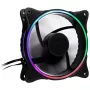 Inter-Tech 888860272 RGB korpuso ventiliatorius, 120 mm, 120x120x25 mm, juodas