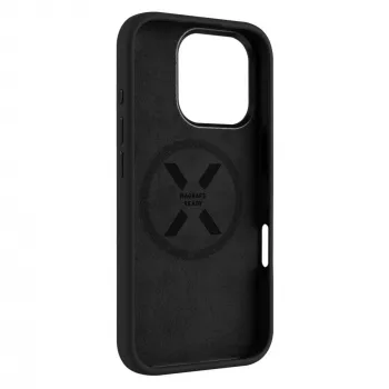 Fiksuotas galinis dangtelis | Apple iPhone 17 Pro Max | Skystas silikonas | Juoda | MagFlow