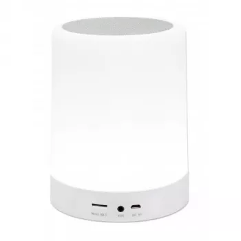Manhattan Sound Science Bluetooth garsiakalbis, 5 val. grojimo, 10 m atstumas, microSD kortelių skaitytuvas (32 GB), Aux 3,5 mm, 3 W, USB-A įkrovimo laidas, 1200 mAh baterija, Bluetooth v5, įmontuota pakabinimo kilpa, baltas, 3 metų garantija