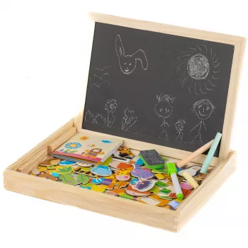Extralink Toys Dvipusė kreidinė-magnetinė edukacinė lenta