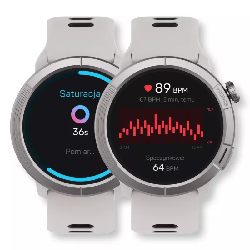 Stelio Activ Pro GPS išmanusis laikrodis STSWA102TN, 46 mm titano dėklas