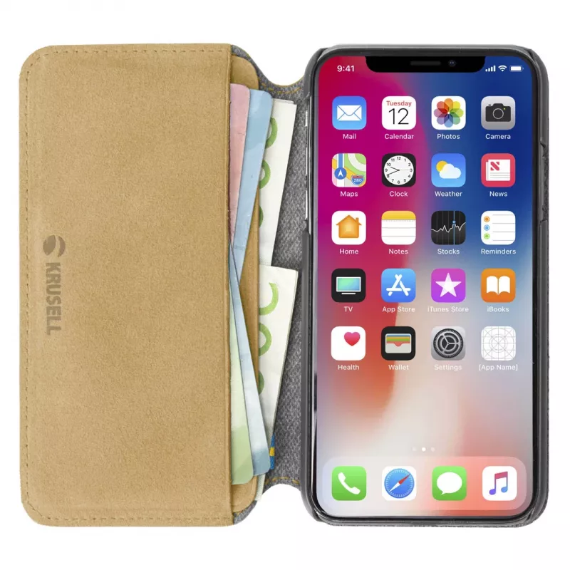 Dėklas Krusell Broby 4 Card SlimWallet iPhone XS Max