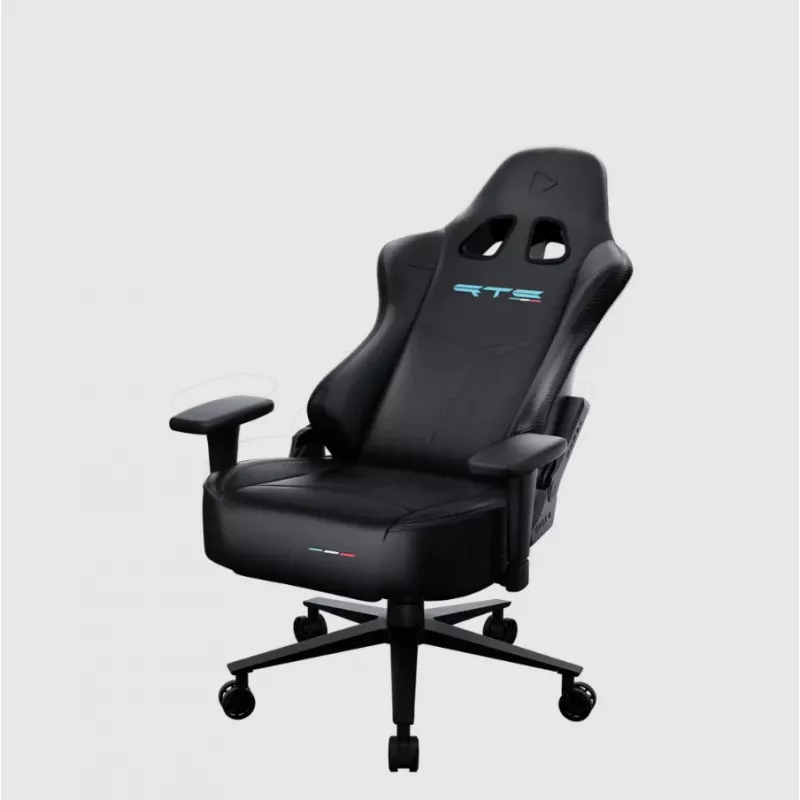 Žaidimų kėdė Onex RTC Embrace Hardcore Black – ergonomiškas dizainas, reguliuojamas aukštis ir atlošimas