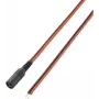 VOLTCRAFT žemos įtampos jungiamasis laidas: lizdas – atviras galas, 5,5 mm / 2,5 mm, 2 m, 1 vnt.