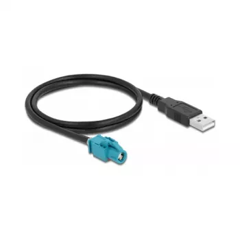 HSD Z laidas Female į USB 2.0 Type-A Male 1m DeLOCK