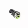 Sbox CC-221B Dvigubas USB automobilinis įkroviklis CC-221B gervuoginė juoda