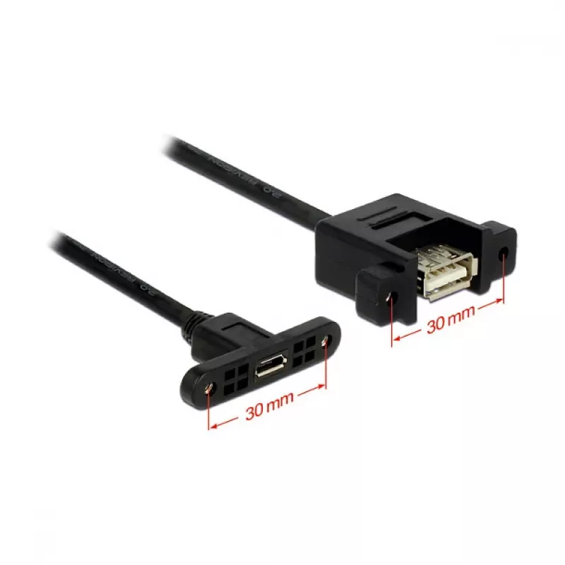 USB laidas DeLOCK 1m USB2.0 Micro-B / USB2.0-A