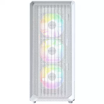 PC korpusas Montech X5 Midi Tower Baltas ATX 3x140mm ventiliatoriai