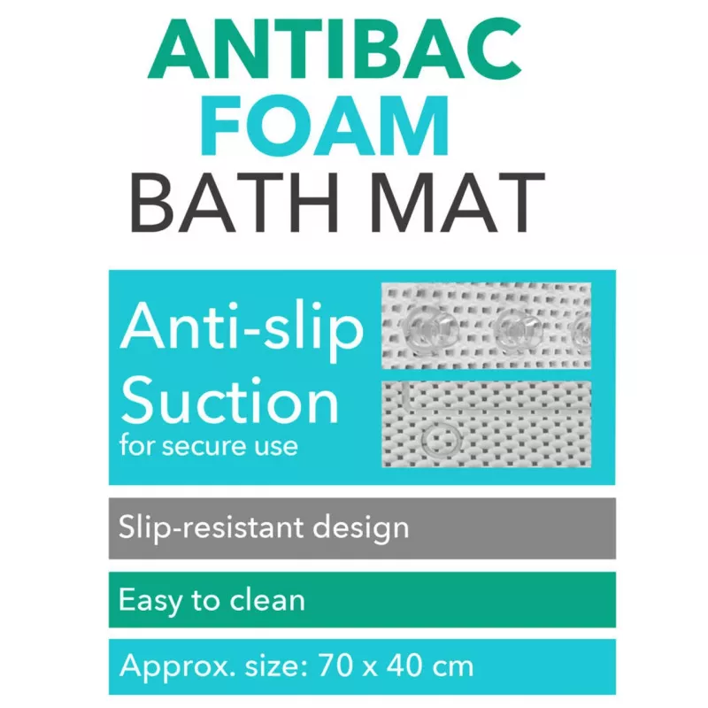 Kilimėlis voniai Beldray LA032722UFFEU7 Antibac Foam – antibakterinis putų kilimėlis grindims