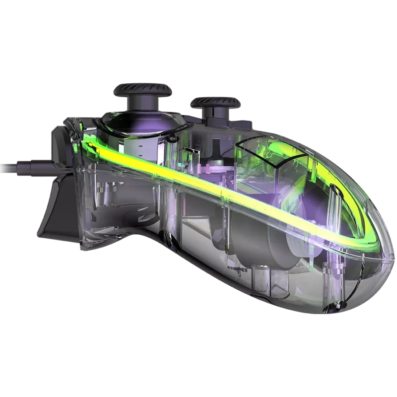 CANYON žaidimų pultas Brighter GPW-02 Belaidis Bluetooth + 2.4 GHz Skaidrus