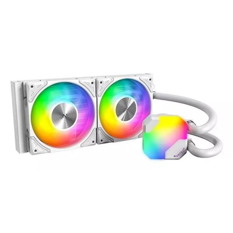 Montech Hyper Flow ARGB 240 mm Baltas – skystas aušinimas CPU