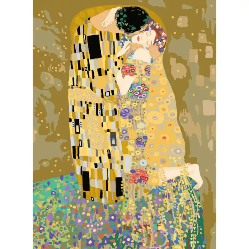 Ravensburger piešimo rinkinys CreArt ART Collection – The Kiss (Klimt) 23916, piešimas pagal skaičius ant drobės