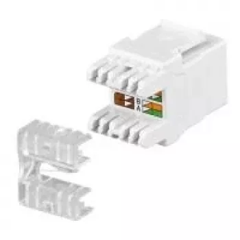 Keystone lizdas GOOBAY Cat5 UTP su LSA jungtimi, baltas
