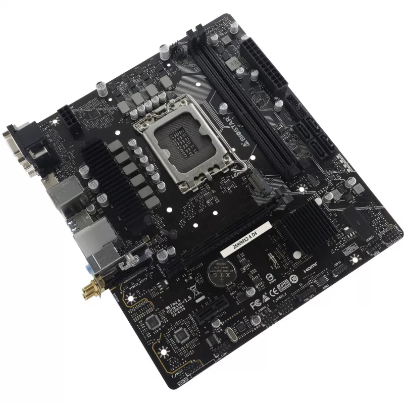 Motininė plokštė BIOSTAR Z690MX2-E D4 micro ATX, Intel Z690, LGA 1700, DDR4, 2x DIMM, 64GB, 2.5Gb LAN, 4x SATA III, 1x M.2