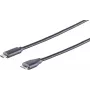 USB laidas S/CONN 77142-1.0 USB 3.2 Gen 2 1 m USB C Micro-USB B juodas