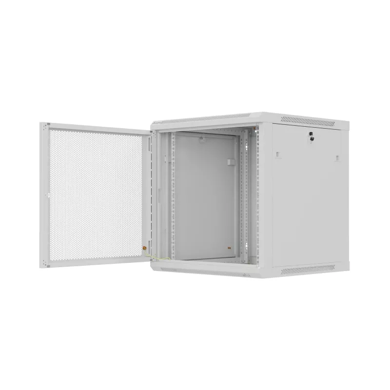 Sieninis 19 inch stelažas 12U 600x600 pilkas