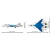 Konstruktorius Cobi SU-57 Felon, 928 detalių – Cobi modelis COBl-5909