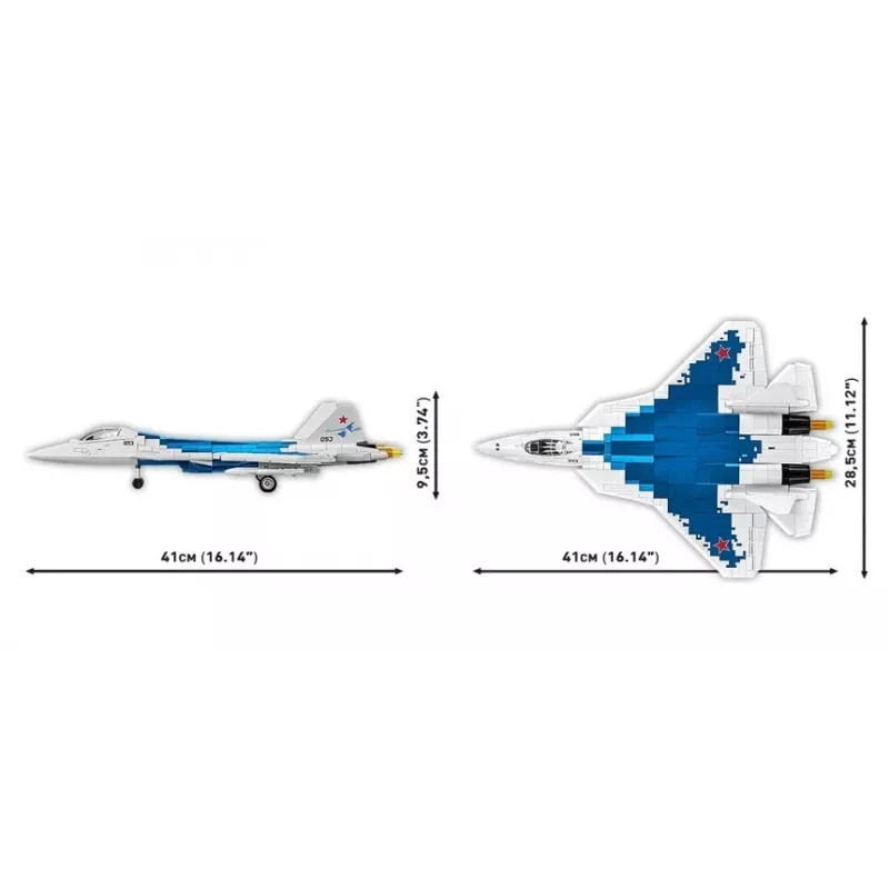 Konstruktorius Cobi SU-57 Felon, 928 detalių – Cobi modelis COBl-5909