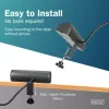 Maitinimo juosta DIGITUS 3 kištukiniai lizdai su 2×USB-A ir 1×USB-C, 1,5 m laidas, juoda