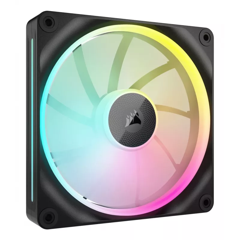 CORSAIR iCUE Link LX140 ARGB 140 mm korpuso ventiliatoriai – 2 vnt., juodi