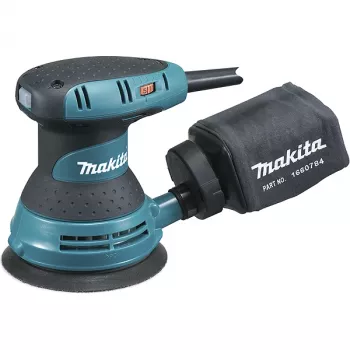 Makita Tools GmbH BO5031J - orbitinis šlifuoklis su dulkių maišeliais - apvalus - 4000-12000 OPM - 80 dB