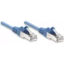 Intellinet tinklo jungiamasis kabelis Cat5e, 15 m, mėlynas, CCA, SF/UTP, PVC, RJ45, auksuoti kontaktai, be užkabų, su apsauginiu gaubteliu, viso gyvenimo garantija