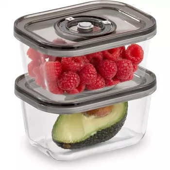 Vakuuminiai indai Caso VacuBoxx Eco-Duo S skaidrūs, 2 vnt. rinkinys