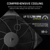Ventiliatorius Corsair RS140 14 cm juodas 330-1700 RPM 0,11-3,46 mmH2O