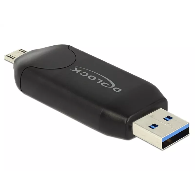 Card Reader DeLOCK 91734 USB/Micro-USB Juodas