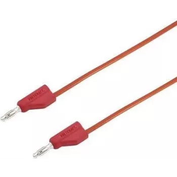 VOLTCRAFT matavimo zondas [4 mm kištukas - 4 mm kištukas] 0,25 m raudonas MSB-300 (MSB-300-0.25-Red)