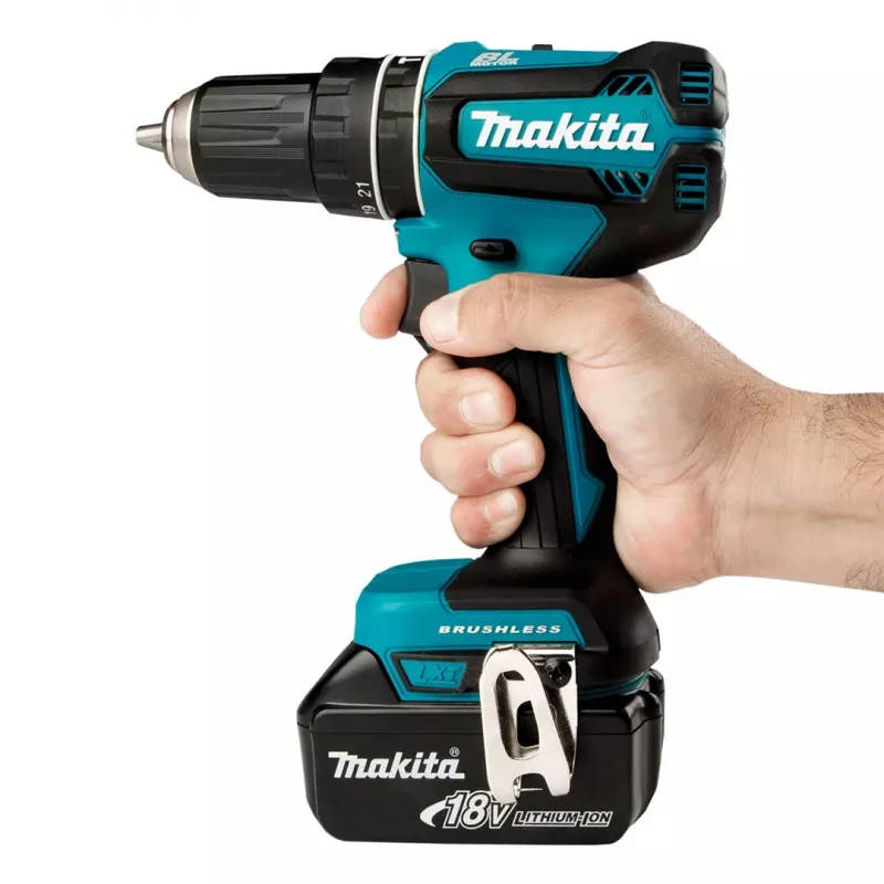 Gręžtuvas Makita DHP485Z, be rakto, 1,1 kg, juodas, mėlynas