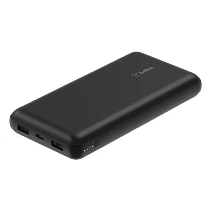 Belkin BoostCharge - Powerbank su integruotu maitinimo šaltiniu - 20000 mAh - PD - 3 išėjimo prievadai (24 pin USB-C, 2 x USB-A)