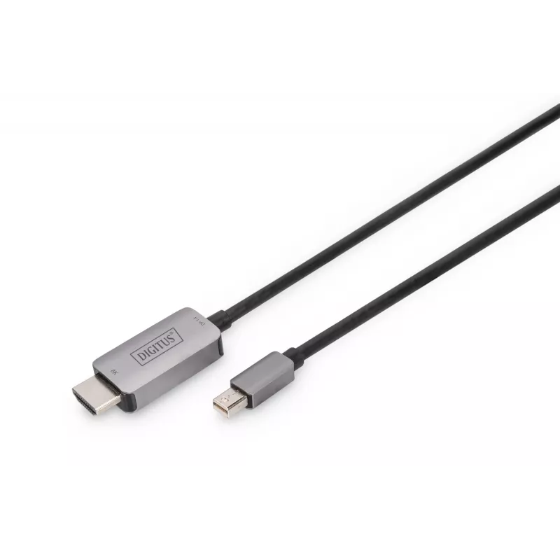 DIGITUS adapteris Mini DisplayPort (kištukas) → HDMI (kištukas) 1,0 m, palaiko 8K 60 Hz, juodas (DB-340109-010-S)