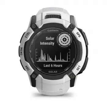 Garmin Instinct 2X Solar 2,79 cm (1,1 inch) MIP 50 mm Skaitmeninis 176 x 176 pikseliai Liečiamas ekranas Baltas GPS (palydovas)