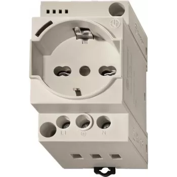 Finder kištukinis lizdas pilkas 7U.00.8.230.0010 su LED indikatoriumi valdymo spintoms REG 60