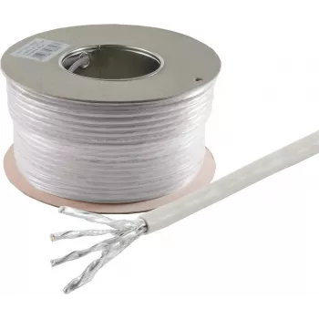 Tinklo kabelis ShiverPeaks S/CONN 75900-500 Cat6 S/FTP (S-STP) 500 m Pilka