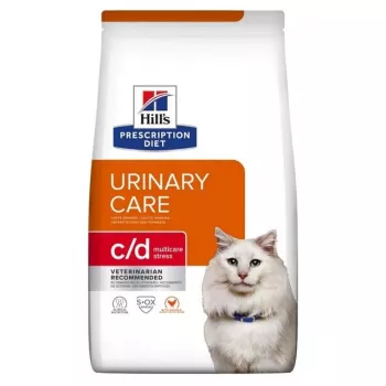 HILL'S PRESCRIPTION DIET Feline c/d Urinary Care Multicare Stress Sausas ėdalas katėms su vištiena 3 kg