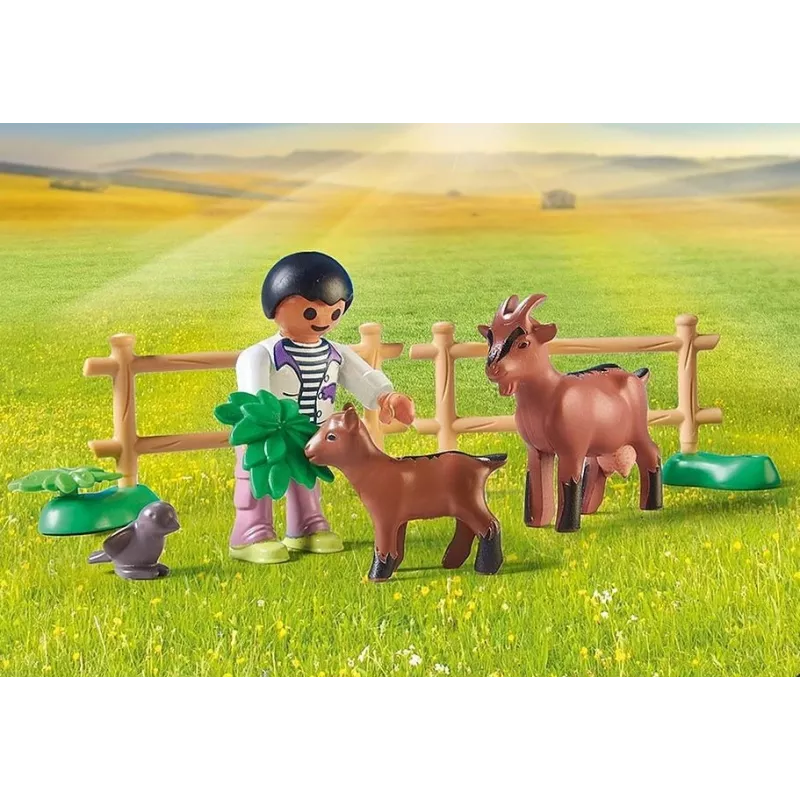 Playmobil 71442 Country: Traktorius su priekaba ir vandens cisterna – Šviežias derlius ūkyje, mokymasis apie aplinką, smagus vaidmenų žaidimas