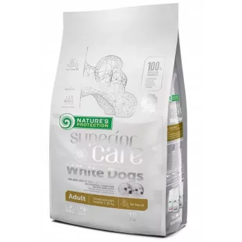 Sausas šunų ėdalas Nature’s Protection Superior Care White Dogs Grain Free Small Lamb 10 kg, be grūdų, suaugusiems mažų veislių šunims