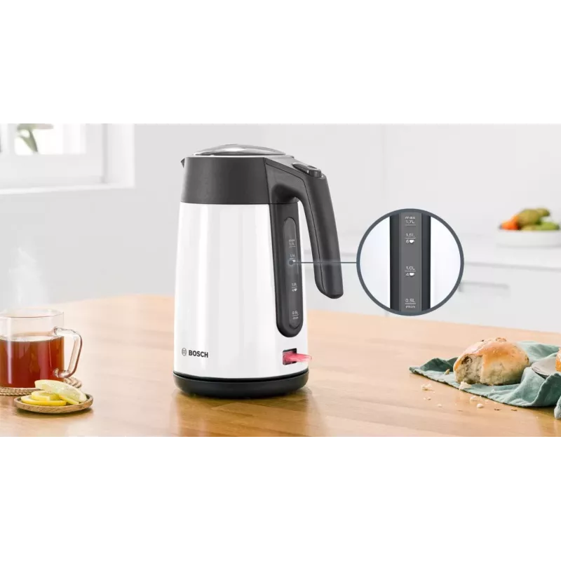 Bosch TWK7L461 elektrinis virdulys 1.7 L 2400 W Baltas