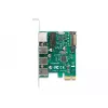 DeLOCK PCI Express x1 plėtimo plokštė, 3 x USB 5 Gbps A tipo, 1 x Gigabit LAN