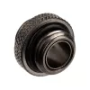 Adapteris Alphacool G1/4 AG į G1/4 AG, metalinis kampuotas jungtis, juodas