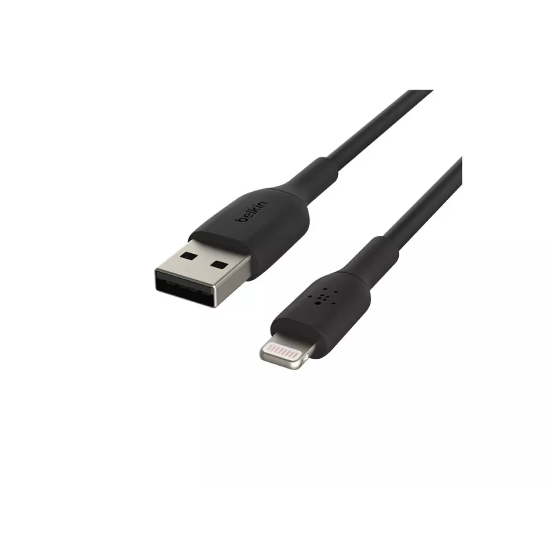 BELKIN PVC USB CABLE USB-A - LIGHTNING, 1M, JUODA