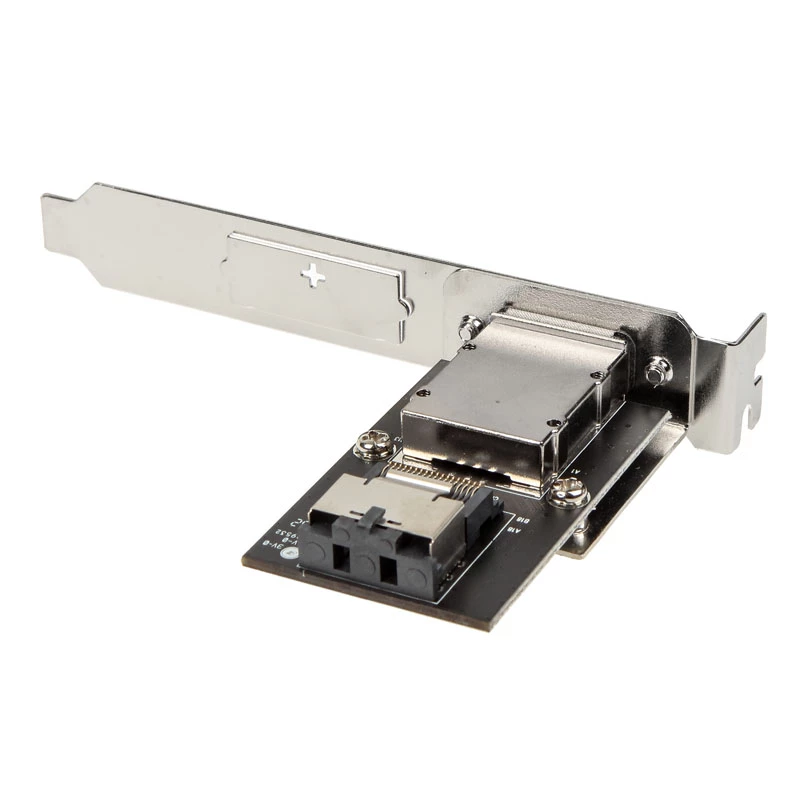 SilverStone SA011 - SAS-Blende intern zu extern - SAS 24Gbit/s - Mini SAS (SFF-8087) (W) zu 4 x 26-polige Mini SAS (W)
