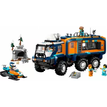 LEGO City Arktinis tyrinėtojų sunkvežimis 60471 – 1064 dalių rinkinys su 4 minifigūrėlėmis ir mobiliąja laboratorija, nuo 8 metų