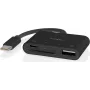 Nedis USB-C MicroSD kortelių skaitytuvas (CCGB64780BK01)